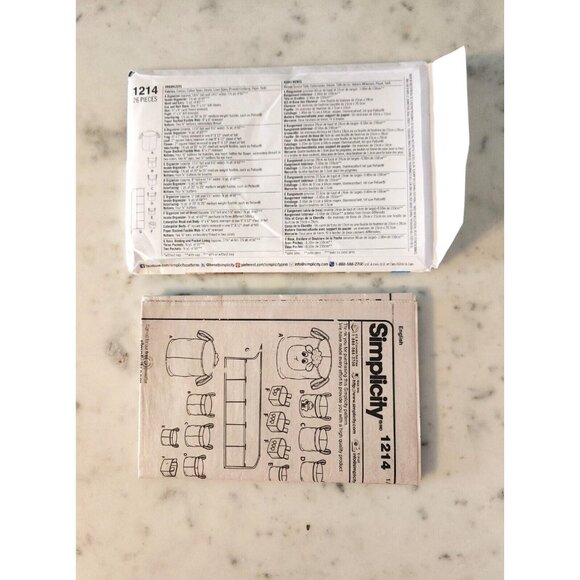 1214 Simplicity Sewing Pattern UNCUT Organizers new for Walls Car Seats & Totes - Picture 2 of 2